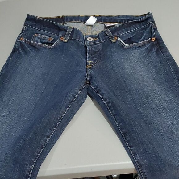 Lucky Lil' Maggy dungarees 28x34 size 6 boot cut jeans - Picture 5 of 7